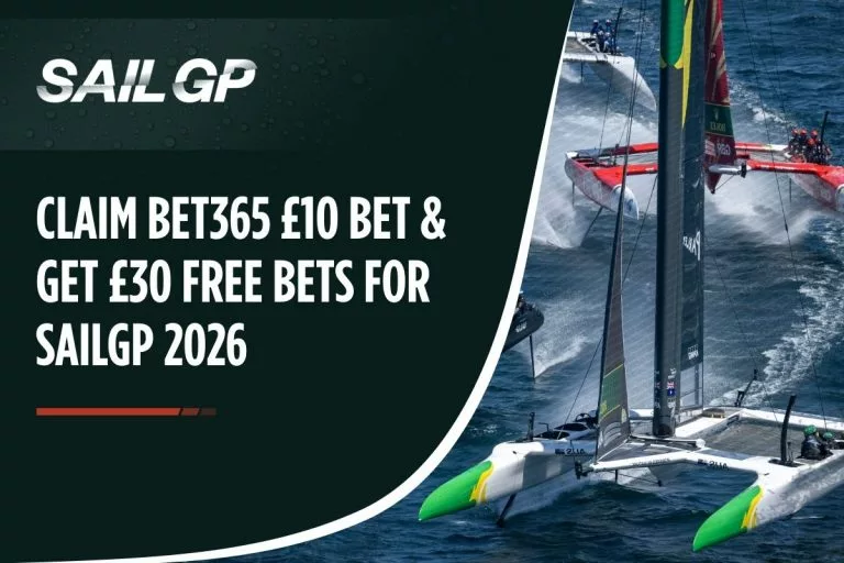 Claim Bet365 £10 Bet & Get £30 Free Bets for SailGP 2026