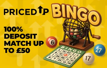 PricedUp bingo welcome bonus